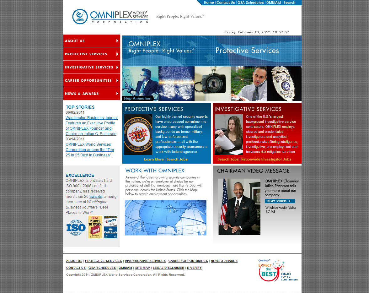 OMNIPLEX World Services Homepage