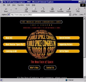 World Space Congress 2002 homepage